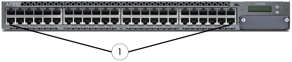 Juniper EX series access switch (front view)