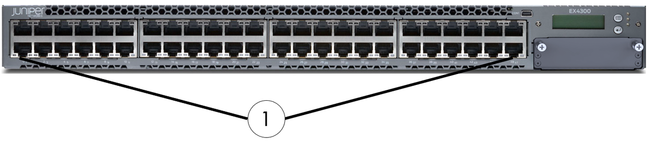 Juniper EX4300 Access Switch (front view)