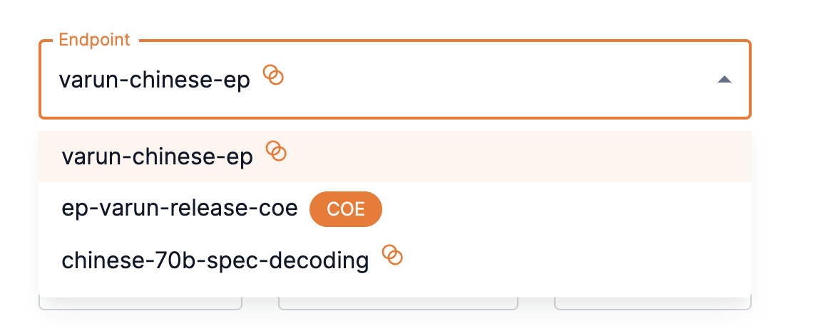 Speculative decoding endpoint selected