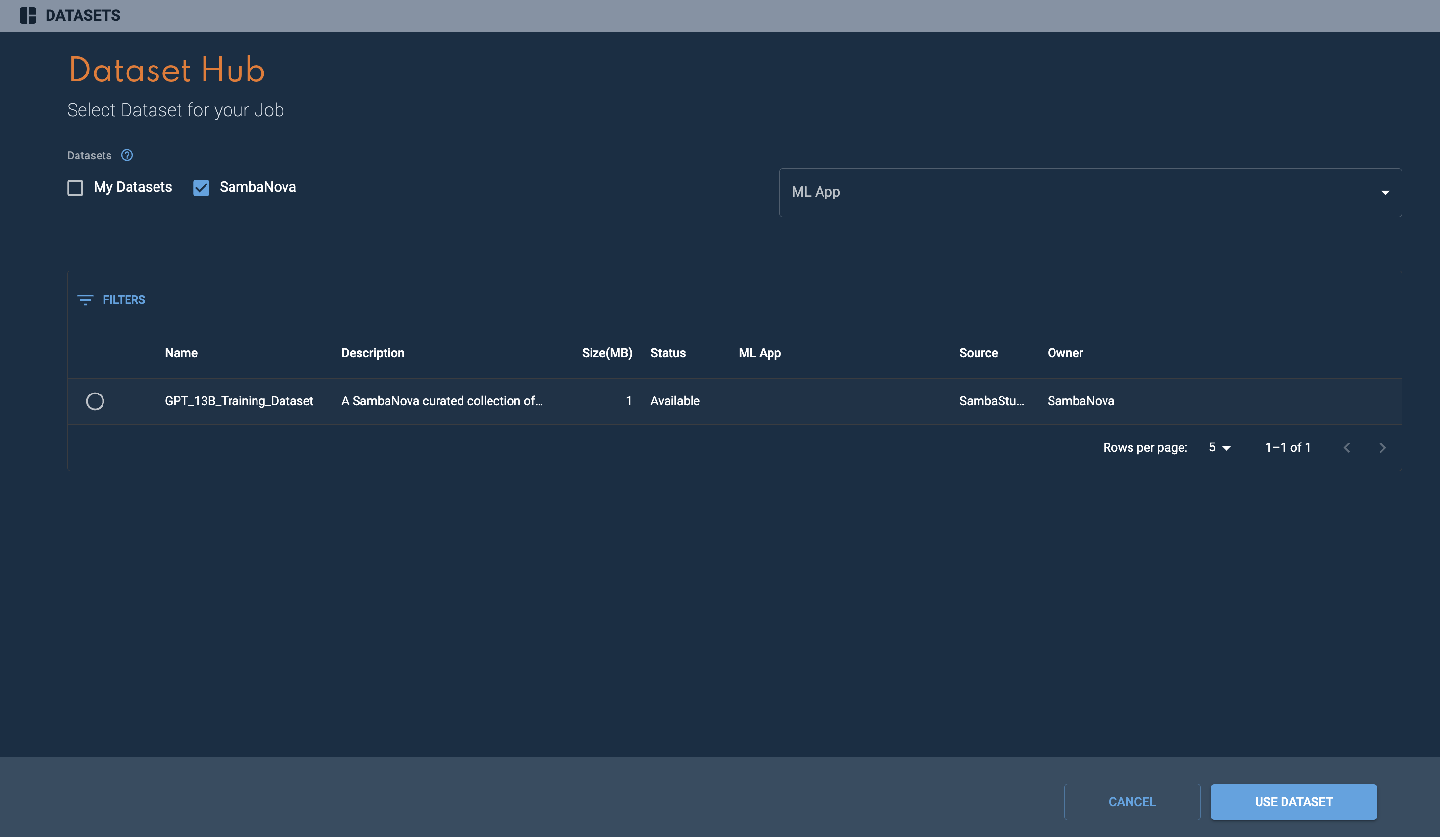 Dataset Hub