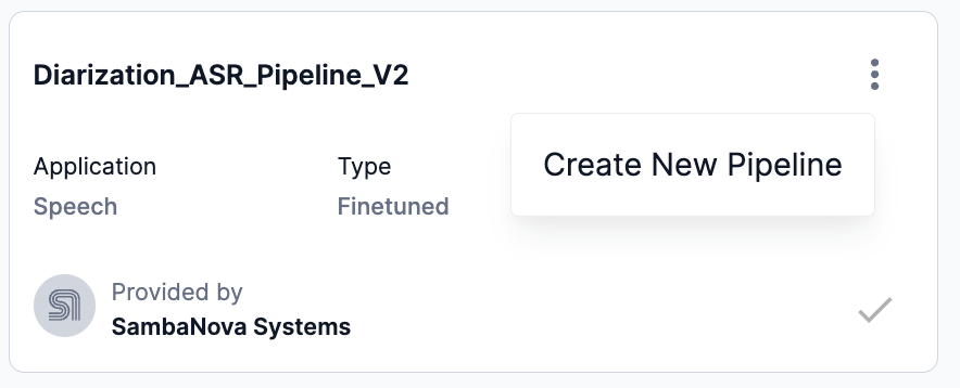 Create new pipeline from preview