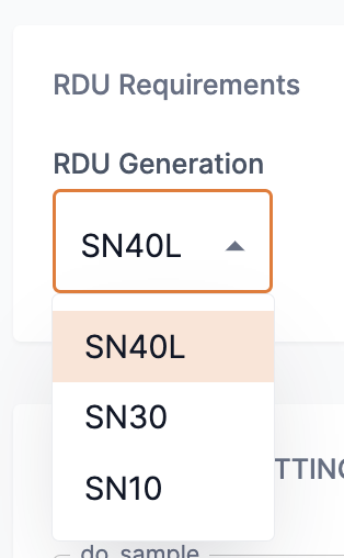 RDU requirements