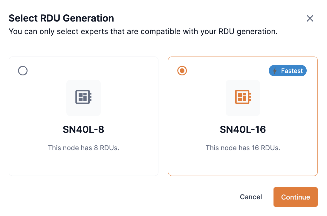 Select RDU Generation