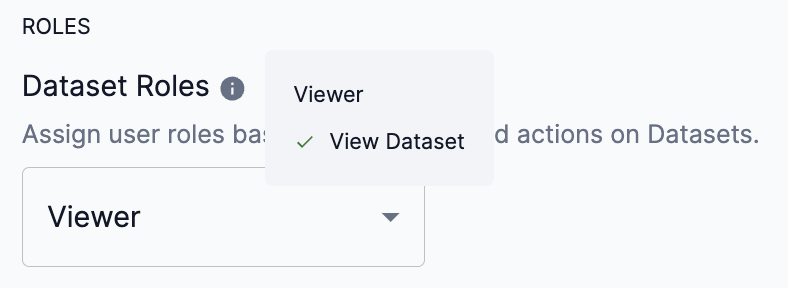 Dataset job roles info