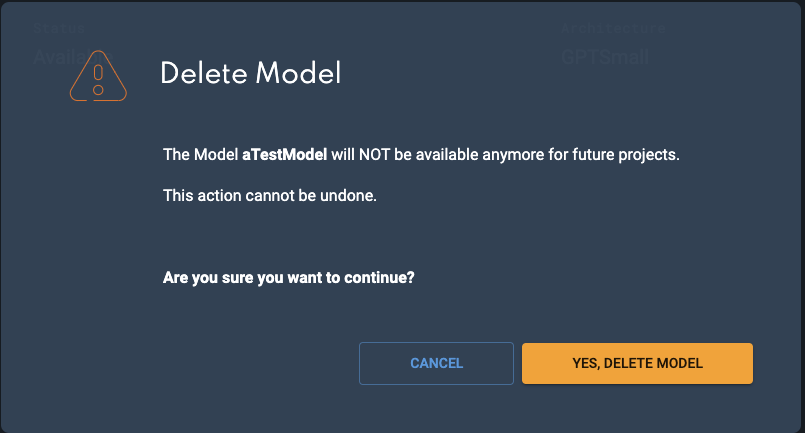 Delete model