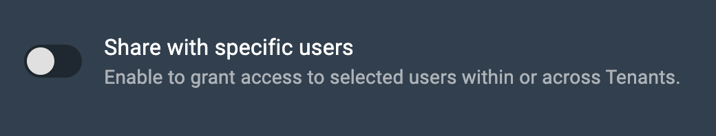 Disable share with specific users