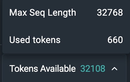 Token available