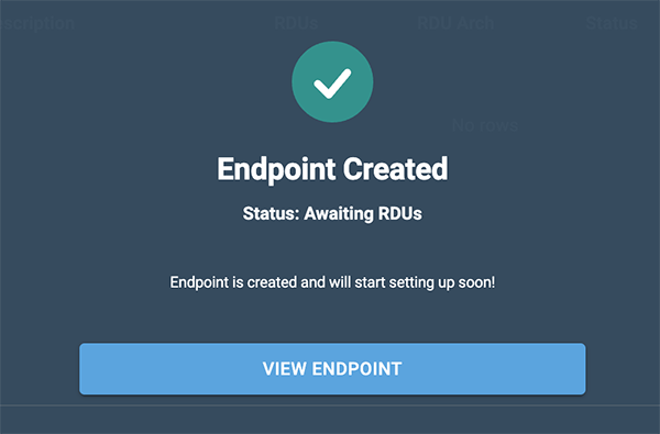 View endpoint